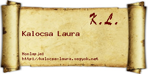 Kalocsa Laura névjegykártya